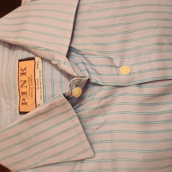 Thomas Pink Dress Shirt Men's Size 16 41/87cm 34-1/2" - Picture 15 of 15